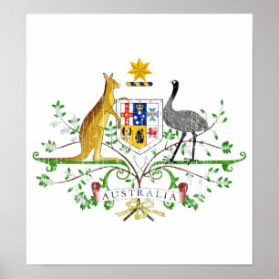 Póster Escudo de armas de Australia