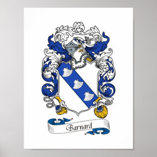 Póster Escudo de armas de Barnard/escudo de la familia