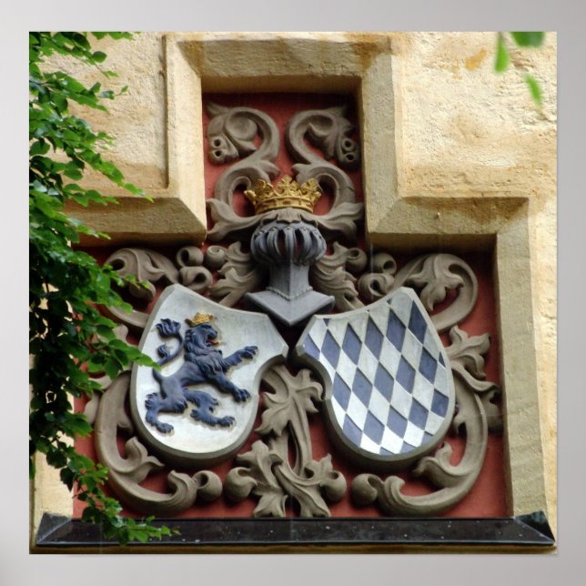 Póster Escudo de armas de Baviera (Frente)