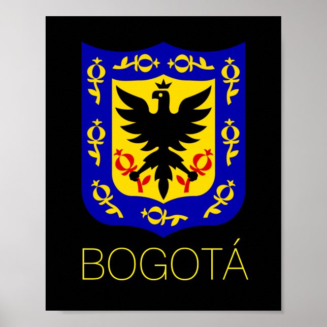 Póster Escudo de armas de Bogotá, Colombia (Frente)