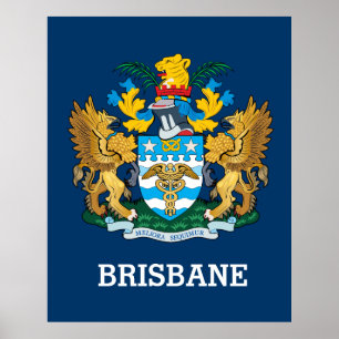 Póster Escudo de armas de Brisbane