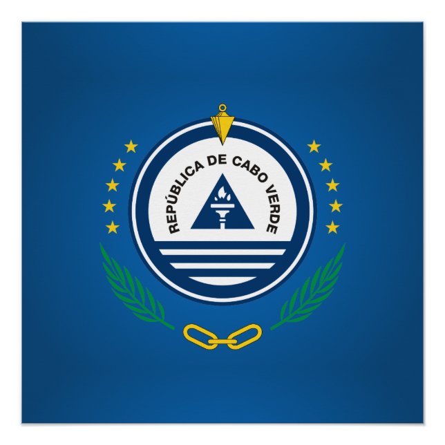 Póster Escudo de armas de Cabo Verde (Anverso)