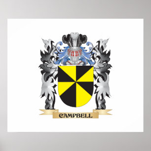 Póster Escudo de armas de Campbell - escudo de la familia