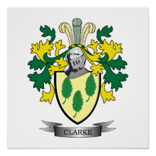 Póster Escudo de armas de Clarke