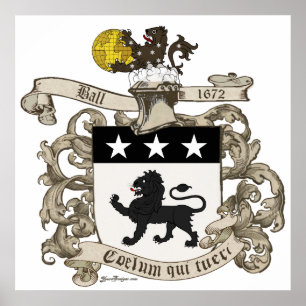 Póster Escudo de armas de coronel Guillermo Ball de