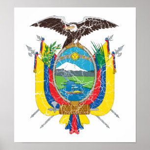Póster Escudo De Armas De Ecuador