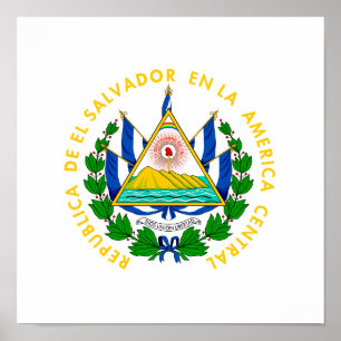 Póster Escudo de armas de El Salvador