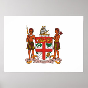 Póster Escudo de armas de Fiji