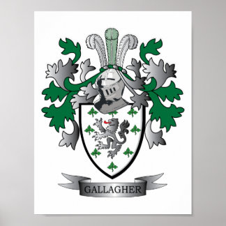 Póster Escudo de armas de Gallagher