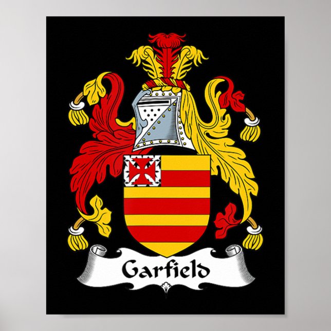 Póster Escudo de armas de Garfield - reposo familiar (Frente)
