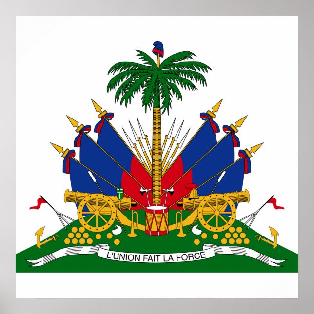 Póster Escudo de armas de Haití (Haití) (Frente)
