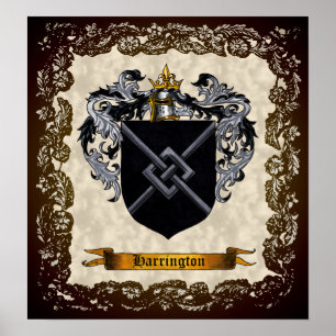 Póster Escudo de armas de Harrington