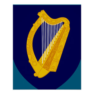 Póster Escudo de armas de Irlanda