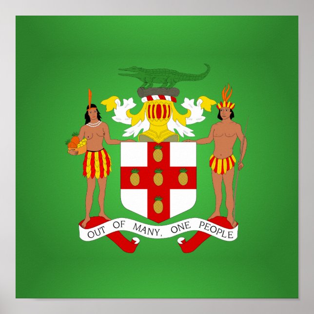 Póster Escudo de armas de Jamaica (Frente)