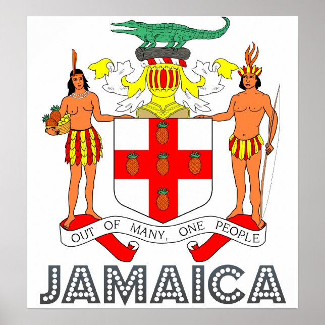 Póster Escudo de armas de Jamaica (Frente)