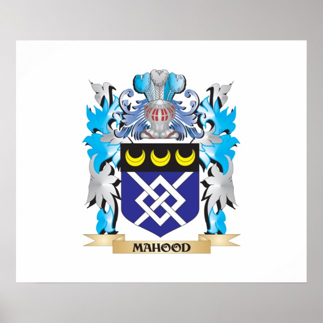 Póster Escudo de armas de la capucha - reposo familiar (Frente)