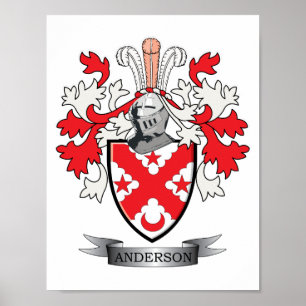 Póster Escudo de armas de la familia Anderson