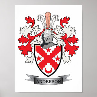 Póster Escudo de armas de la familia Anderson