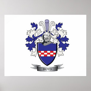 Póster Escudo de armas de la familia Boyd