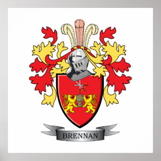 Póster Escudo de armas de la familia Brennan