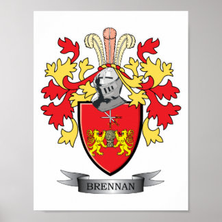 Póster Escudo de armas de la familia Brennan
