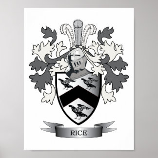 Póster Escudo de armas de la familia del arroz