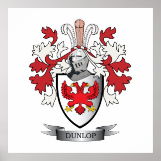 Póster Escudo de armas de la familia Dunlop