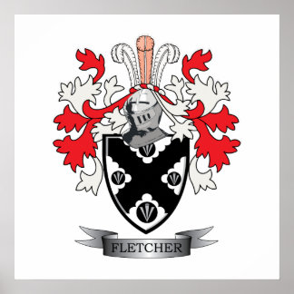 Póster Escudo de armas de la familia Fletcher