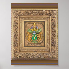 Póster Escudo De Armas De La Familia Holandesa Del Oeste.