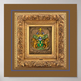 Póster Escudo De Armas De La Familia Holandesa Del Oeste.