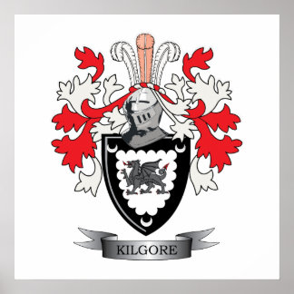 Póster Escudo de armas de la familia Kilgore