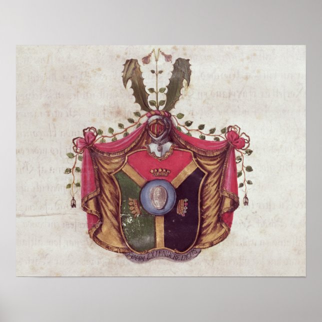Póster Escudo de armas de la familia Linnaeus (Frente)