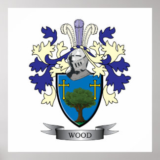 Póster Escudo de armas de la familia maderera