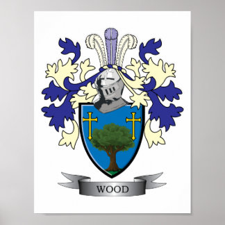 Póster Escudo de armas de la familia maderera