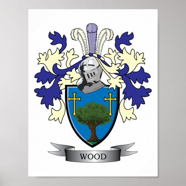 Póster Escudo de armas de la familia maderera (Frente)