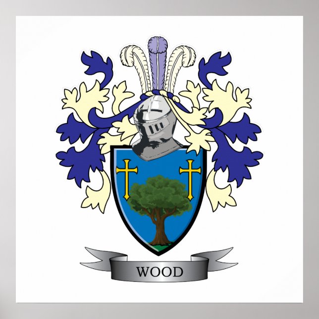 Póster Escudo de armas de la familia maderera (Frente)