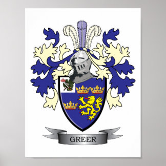 Póster Escudo de armas de la familia más verde