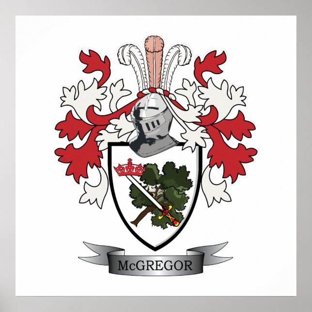 Póster Escudo de armas de la familia McGregor (Frente)