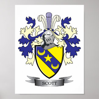 Póster Escudo de armas de la familia Scott