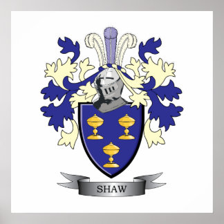 Póster Escudo de armas de la familia Shaw