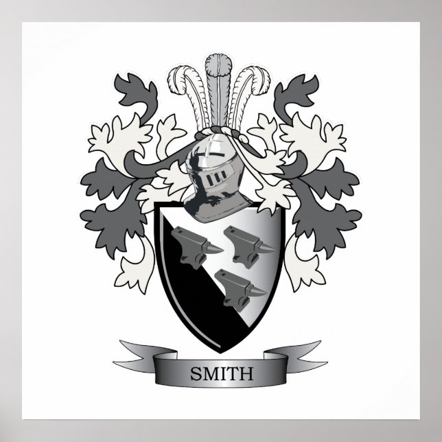 Póster Escudo de armas de la familia Smith (Frente)