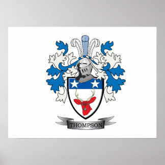 Póster Escudo de armas de la familia Thompson
