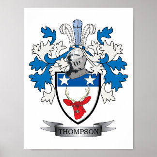 Póster Escudo de armas de la familia Thompson