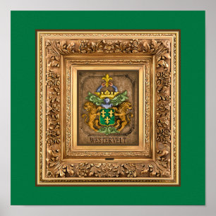Póster Escudo de armas de la familia Van Westervelt