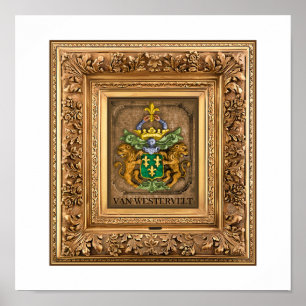 Póster Escudo de armas de la familia Van Westervelt