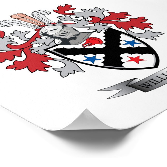 Póster Escudo de armas de la familia Williamson (Esquina)