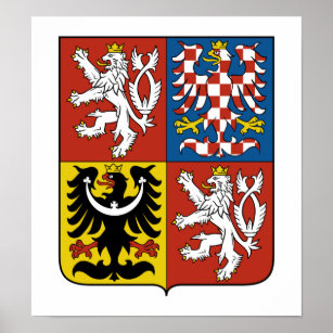 Póster Escudo De Armas De La República Checa