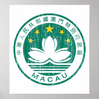 Póster Escudo De Armas De Macao
