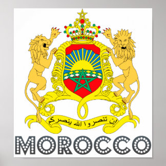Póster Escudo de armas de Marruecos