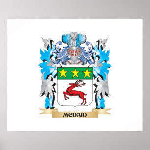 Póster Escudo de armas de Mcdaid - escudo de la familia